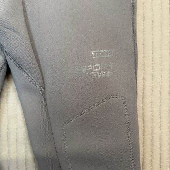 SKIMS‎ SPORT SWIM LONG PANT CHM SW-PNT-0073 CHROME GRAY Sz XXS NWT - Picture 7 of 16